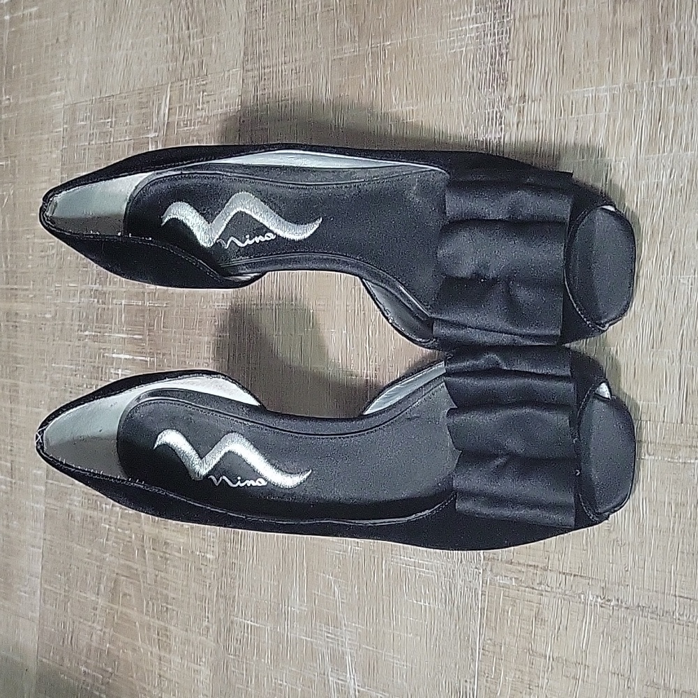 Nina Open Toe Velvet Heels with Bow